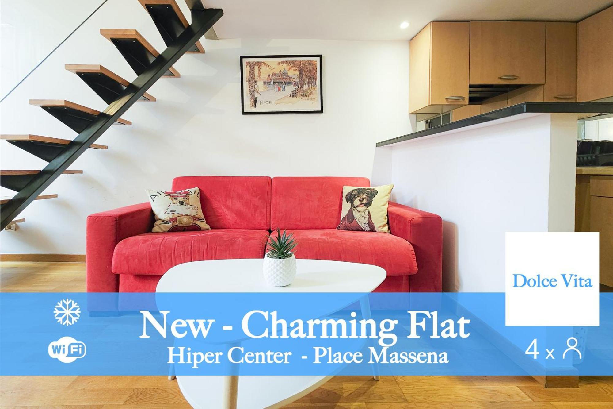 شقة Place Massena 4Pers Hyper Center Ac نيس المظهر الخارجي الصورة